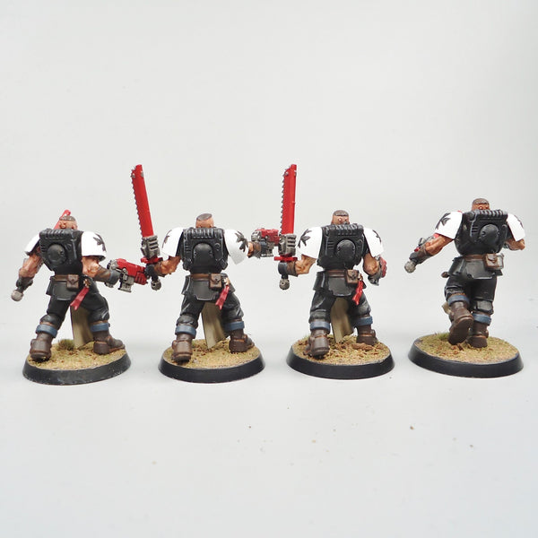 Warhammer 40k Army Space Marines Black Templars Neophytes x5 Painted
