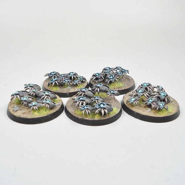 Necron Scarab Bases x5 Painted And Based - Necrons Warhammer 40k Army