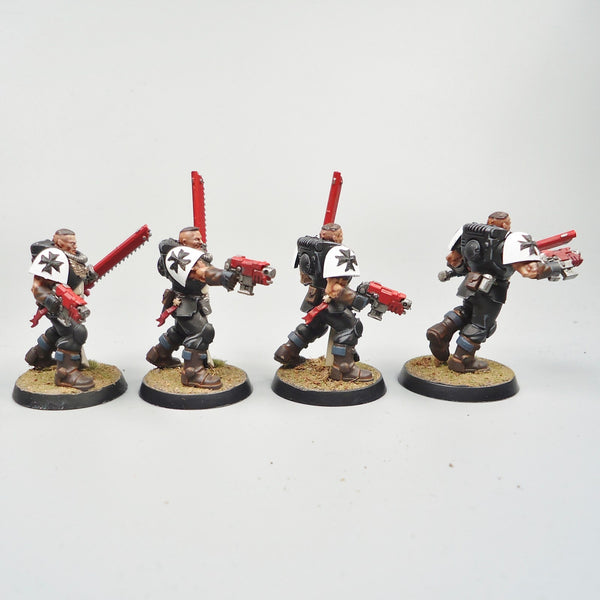 Warhammer 40k Army Space Marines Black Templars Neophytes x5 Painted