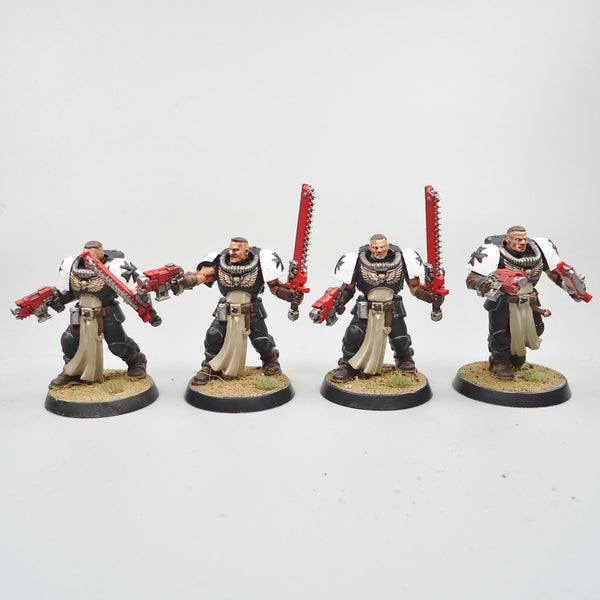 Warhammer 40k Army Space Marines Black Templars Neophytes x5 Painted