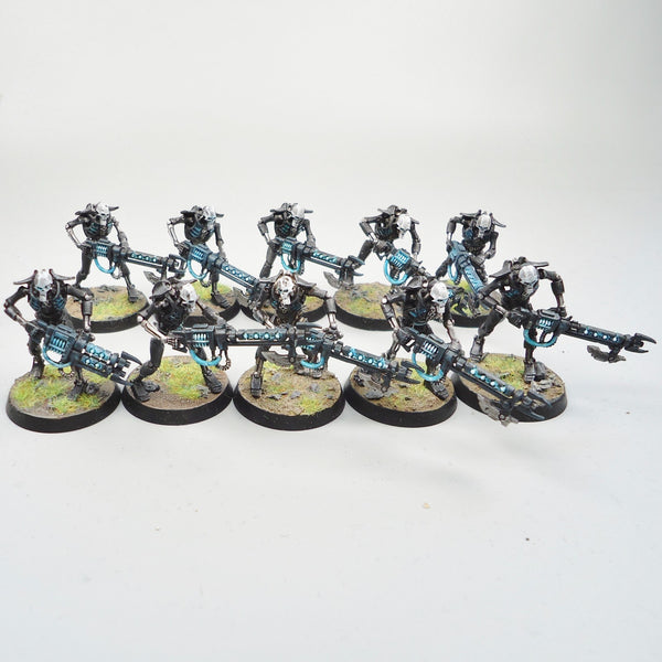 Necron Warriors x10 Painted And Based - Necrons Warhammer 40k Army