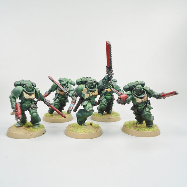 Dark Angels Assault Intercessors x5 Painted - Warhammer 40k Army Space Marines