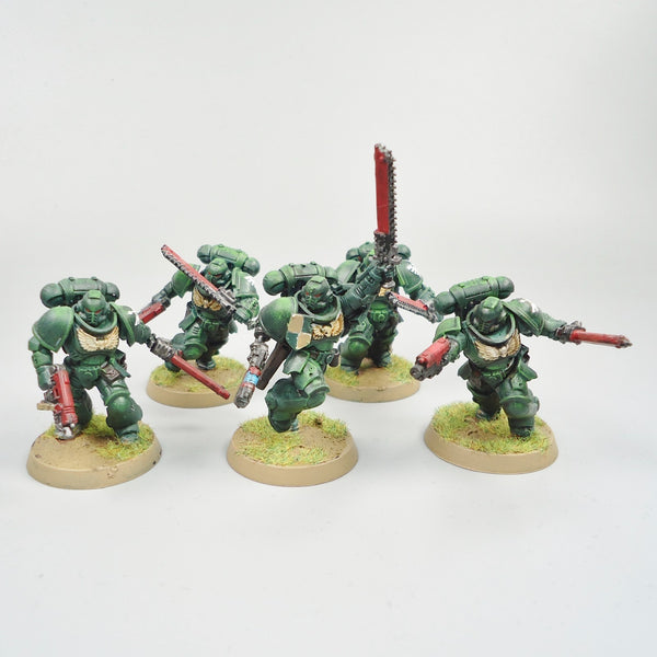 Dark Angels Assault Intercessors x5 Painted - Warhammer 40k Army Space Marines