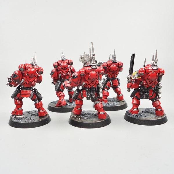 Warhammer 40k Army Space Marines  Blood Angels Primaris Infiltrators x5 Painted