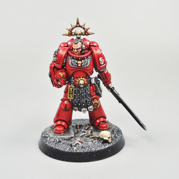 Warhammer 40k Army Space Marines  Blood Angels Lieutenant Painted