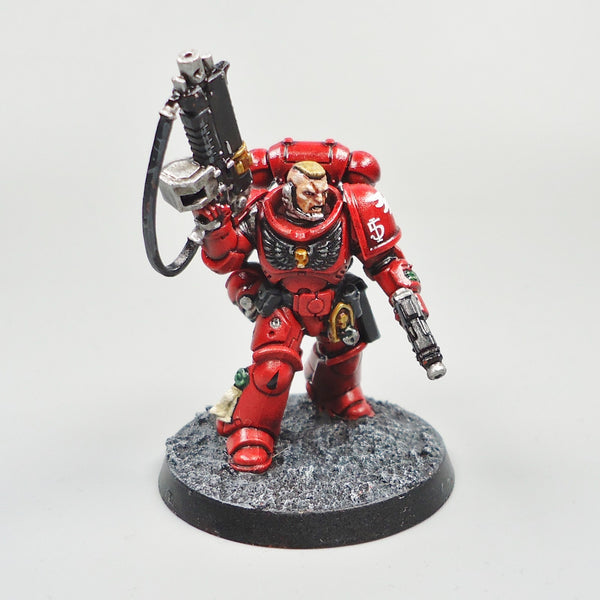 Warhammer 40k Army Space Marines  Blood Angels Lieutenant Painted
