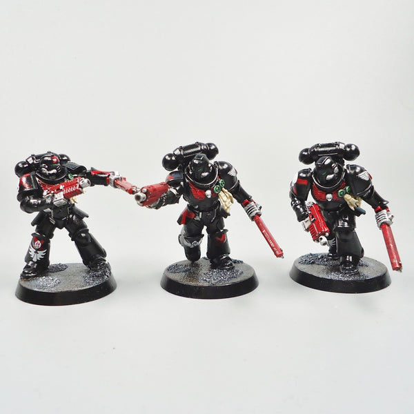 Warhammer 40k Army Space Marines  Blood Angels Assault Intercessors x5 Painted
