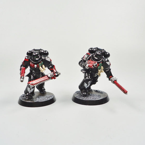 Warhammer 40k Army Space Marines  Blood Angels Assault Intercessors x5 Painted