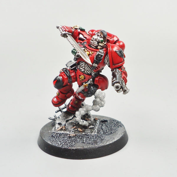 Warhammer 40k Army Space Marines  Blood Angels Reiver Lieutenant Painted
