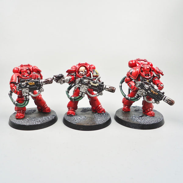 Warhammer 40k Army Space Marines  Blood Angels Primaris Eradicators x3 Painted