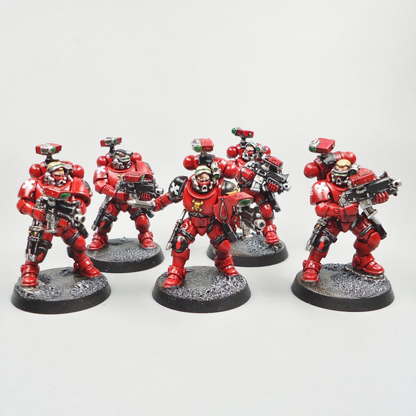 Warhammer 40k Army Space Marines  Blood Angels Primaris Incursors x5 Painted