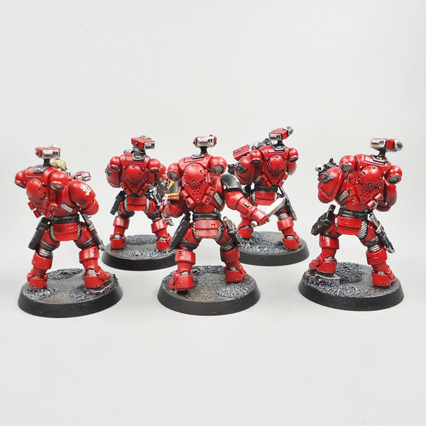 Warhammer 40k Army Space Marines  Blood Angels Primaris Incursors x5 Painted
