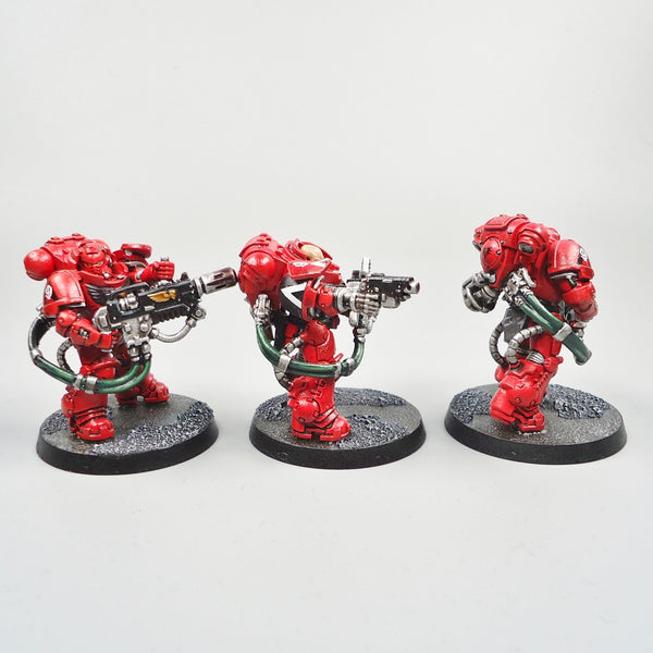 Warhammer 40k Army Space Marines  Blood Angels Primaris Eradicators x3 Painted