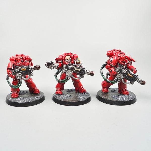 Warhammer 40k Army Space Marines  Blood Angels Primaris Eradicators x3 Painted