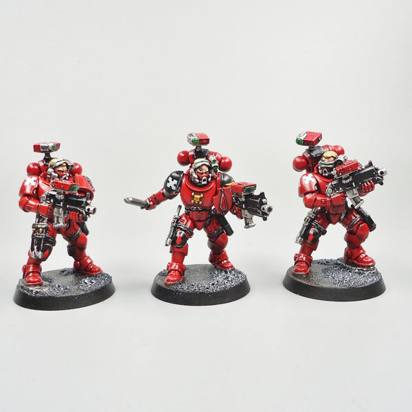 Warhammer 40k Army Space Marines  Blood Angels Primaris Incursors x5 Painted