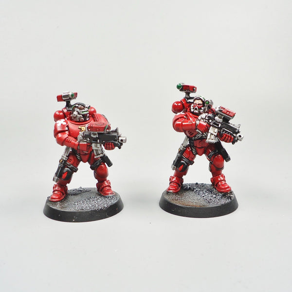 Warhammer 40k Army Space Marines  Blood Angels Primaris Incursors x5 Painted