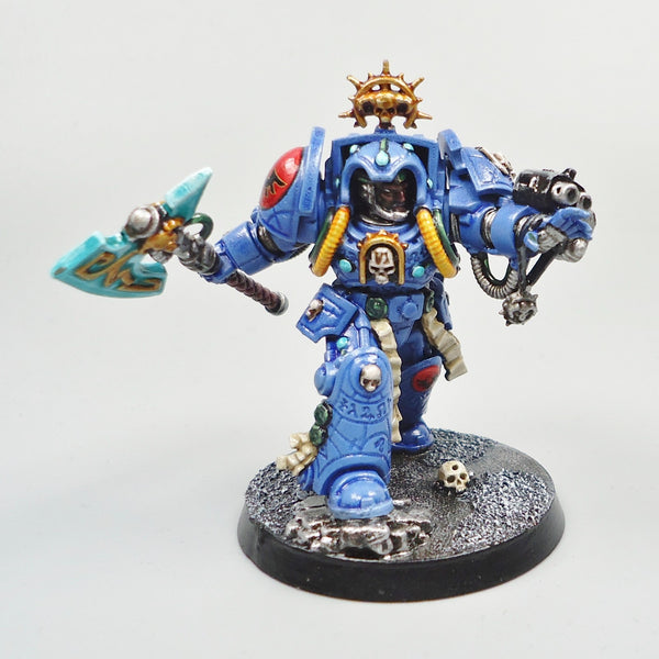 Warhammer 40k Army Space Marines  Blood Angels Terminator Librarian Painted