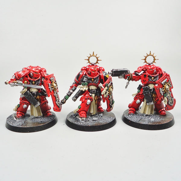 Warhammer 40k Army Space Marines  Blood Angels Bladeguard Veterans x3 Painted