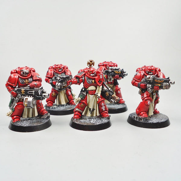 Warhammer 40k Army Space Marines  Blood Angels Sternguard Veteran Squad Painted