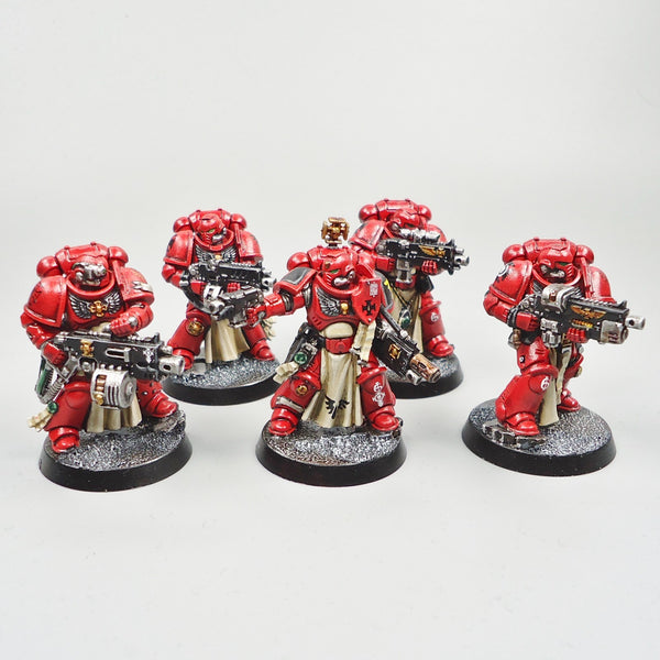 Warhammer 40k Army Space Marines  Blood Angels Sternguard Veteran Squad Painted