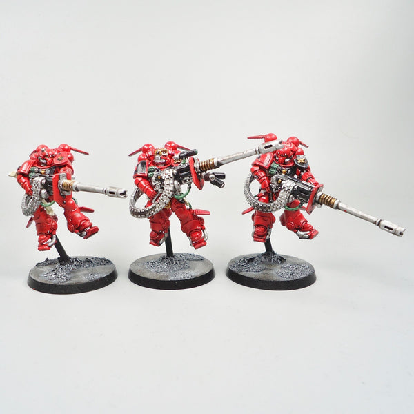 Warhammer 40k Army Space Marines  Blood Angels Primaris Suppressors x3 Painted