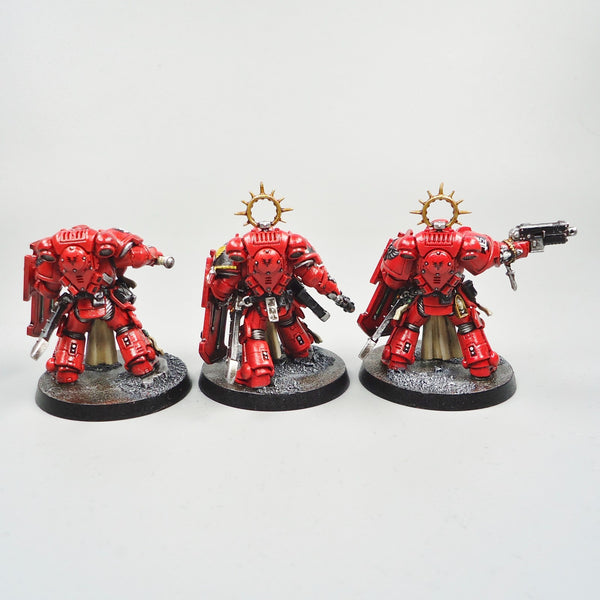 Warhammer 40k Army Space Marines  Blood Angels Bladeguard Veterans x3 Painted