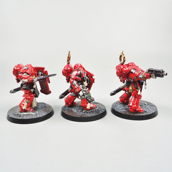 Warhammer 40k Army Space Marines  Blood Angels Bladeguard Veterans x3 Painted