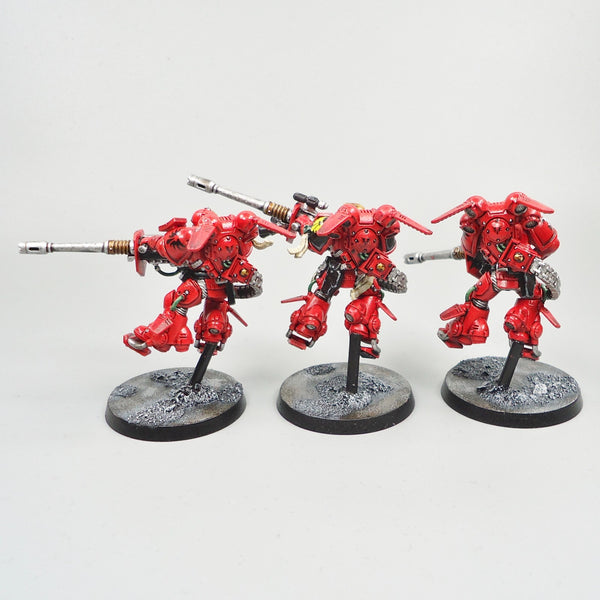 Warhammer 40k Army Space Marines  Blood Angels Primaris Suppressors x3 Painted