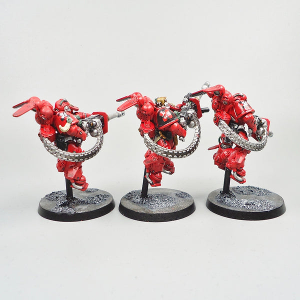 Warhammer 40k Army Space Marines  Blood Angels Primaris Suppressors x3 Painted