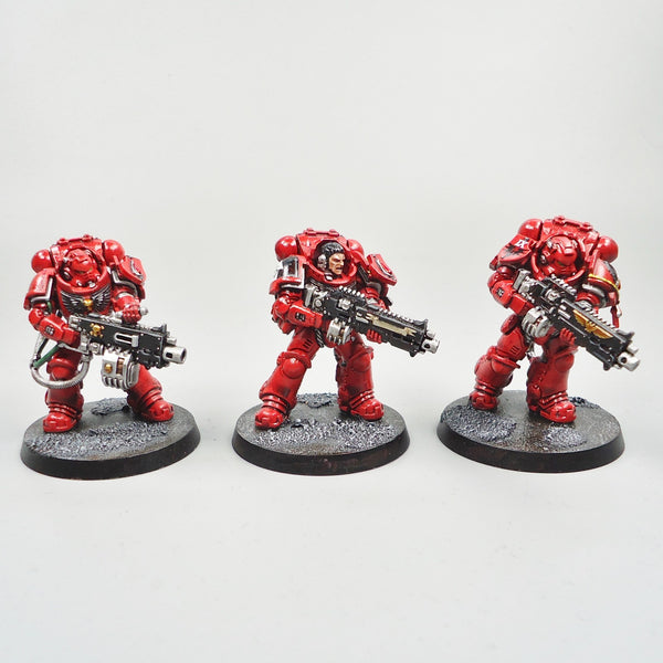 Warhammer 40k Army Space Marines  Blood Angels Heavy Intercessors x5 Painted