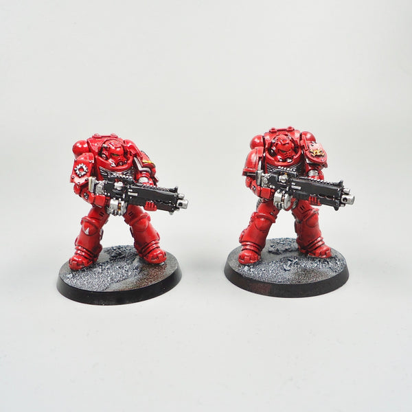 Warhammer 40k Army Space Marines  Blood Angels Heavy Intercessors x5 Painted