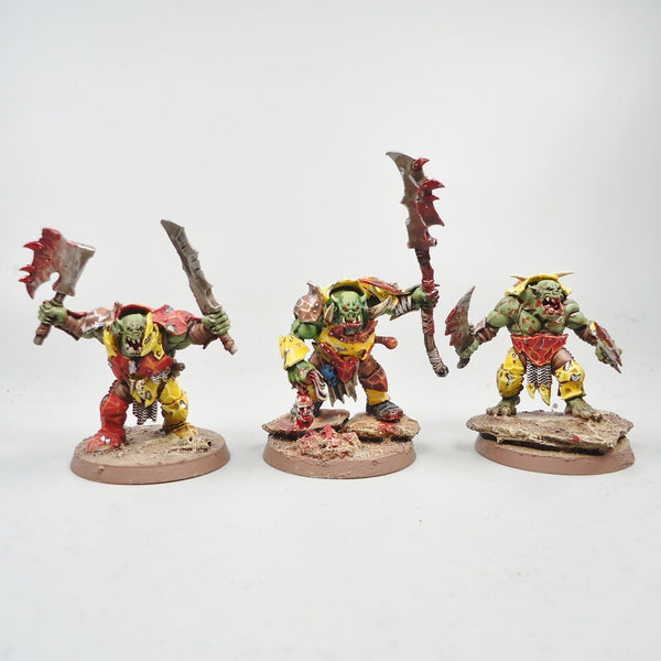 Warhammer Army Age of Sigmar Brutes x5 Painted - Orruk Ironjawz