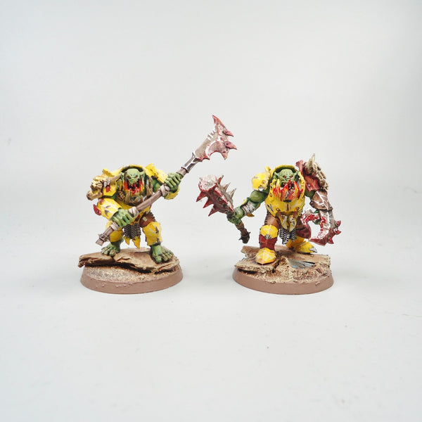 Warhammer Army Age of Sigmar Brutes x5 Painted - Orruk Ironjawz