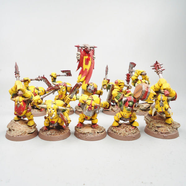 Warhammer Army Age of Sigmar Ardboyz x10 Painted - Orruk Ironjawz