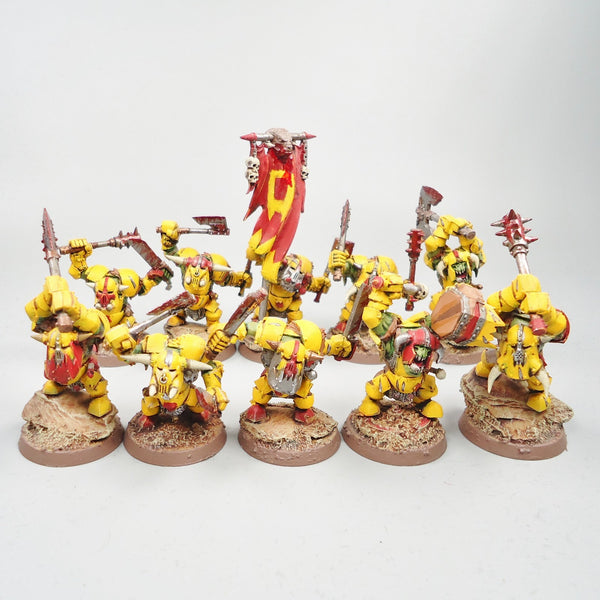 Warhammer Army Age of Sigmar Ardboyz x10 Painted - Orruk Ironjawz