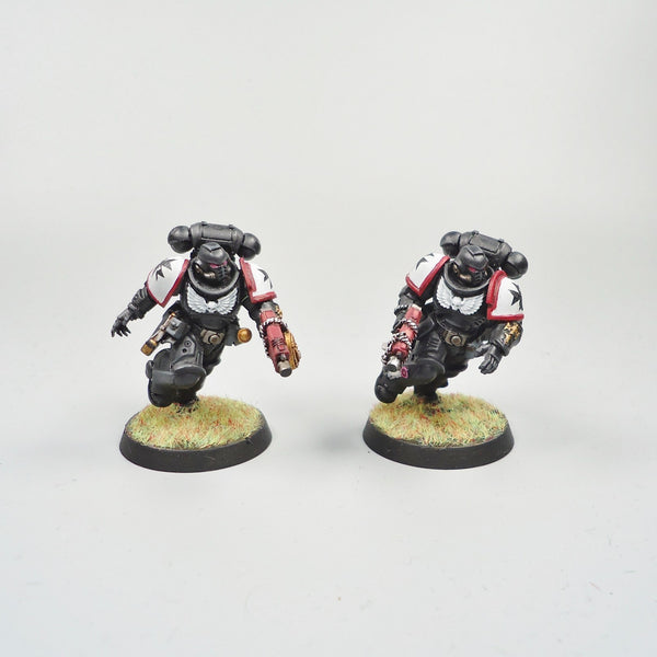 Warhammer 40k Army Space Marines Black Templars Assault Intercessors x5 Painted
