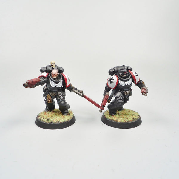 Warhammer 40k Army Space Marines Black Templars Assault Intercessors x5 Painted