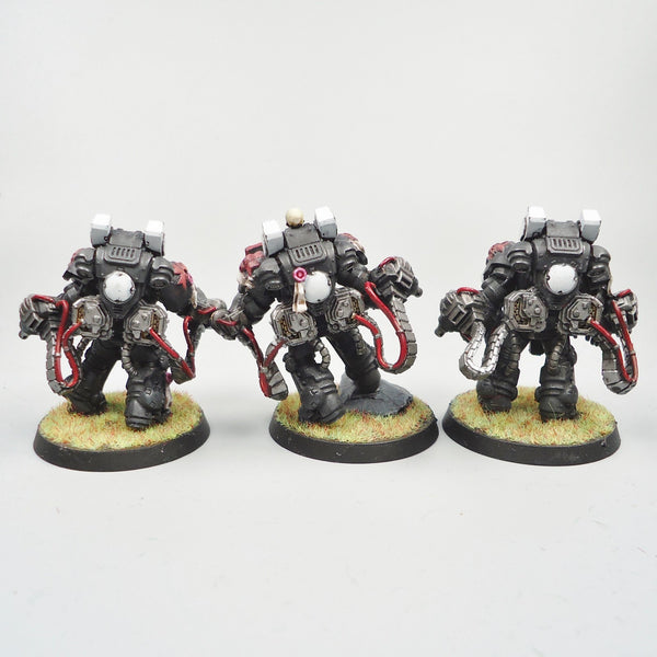 Warhammer 40k Army Space Marines Black Templars Aggressors x3 Painted