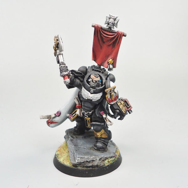 Warhammer 40k Army Space Marines Black Templars Gravis Captain Painted