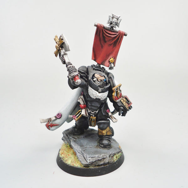 Warhammer 40k Army Space Marines Black Templars Gravis Captain Painted