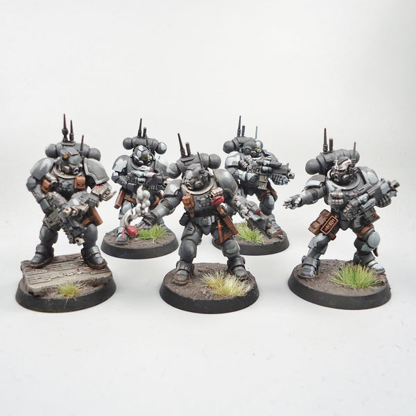 Warhammer 40k Army Space Marines Black Templars Infiltrators x5 Painted