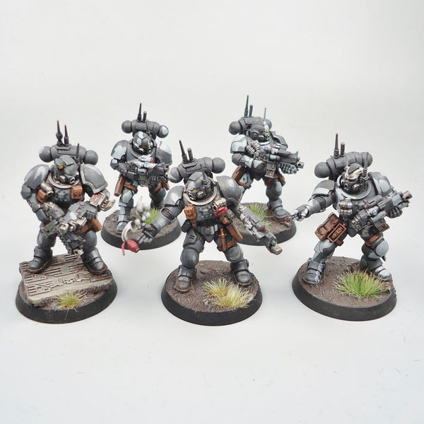 Warhammer 40k Army Space Marines Black Templars Infiltrators x5 Painted