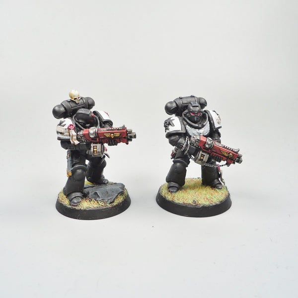 Warhammer 40k Army Space Marines Black Templars Primaris Intercessors x5 Painted