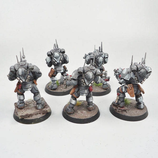 Warhammer 40k Army Space Marines Black Templars Infiltrators x5 Painted