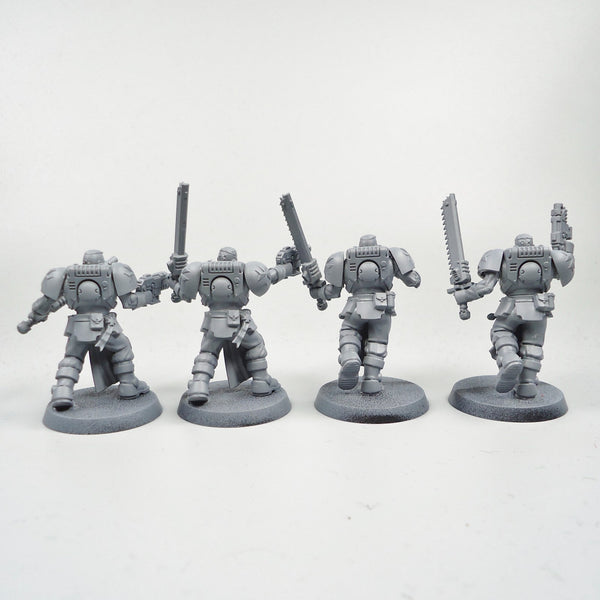 Warhammer 40k Army Space Marines Black Templars Neophytes x4 Unpainted