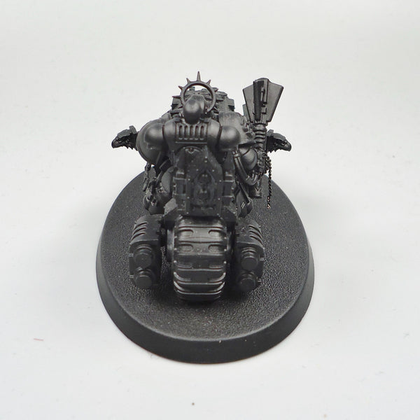 Warhammer 40k Army Space Marines Black Templars Chaplain On Bike Undercoated