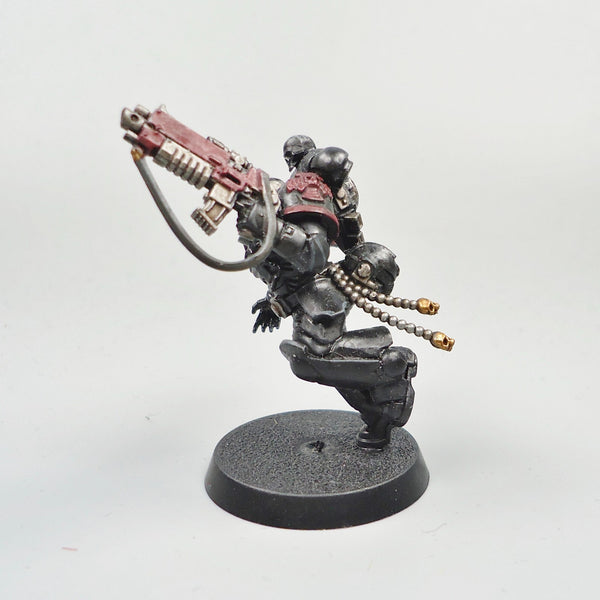 Warhammer 40k Army Space Marines Black Templars Lieutenant Partly Painted