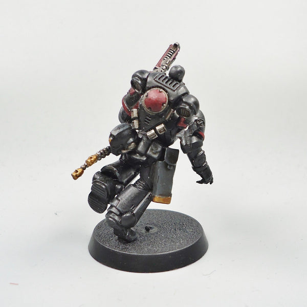 Warhammer 40k Army Space Marines Black Templars Lieutenant Partly Painted
