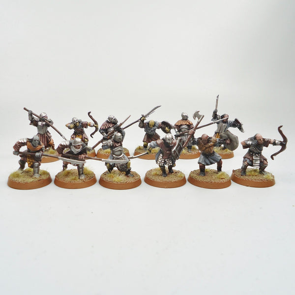 LOTR Warhammer Army Lord Of The Rings Mordor Orcs x12 Painted and Based