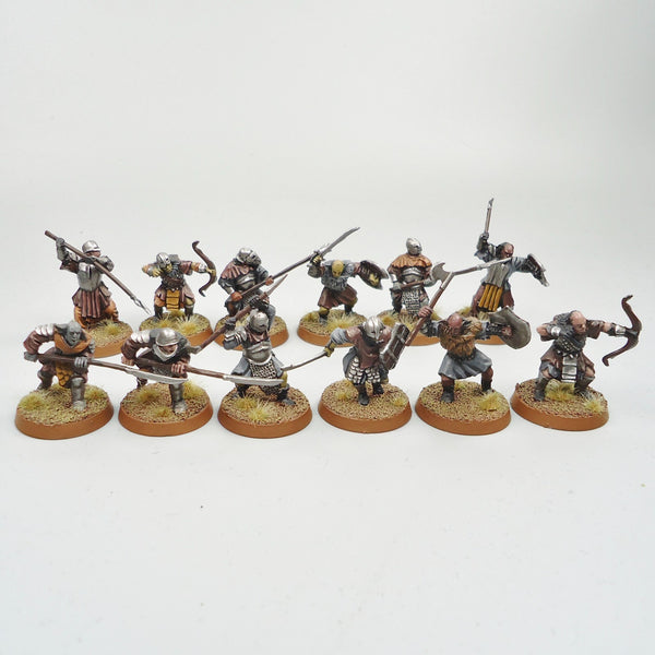 LOTR Warhammer Army Lord Of The Rings Mordor Orcs x12 Painted and Based